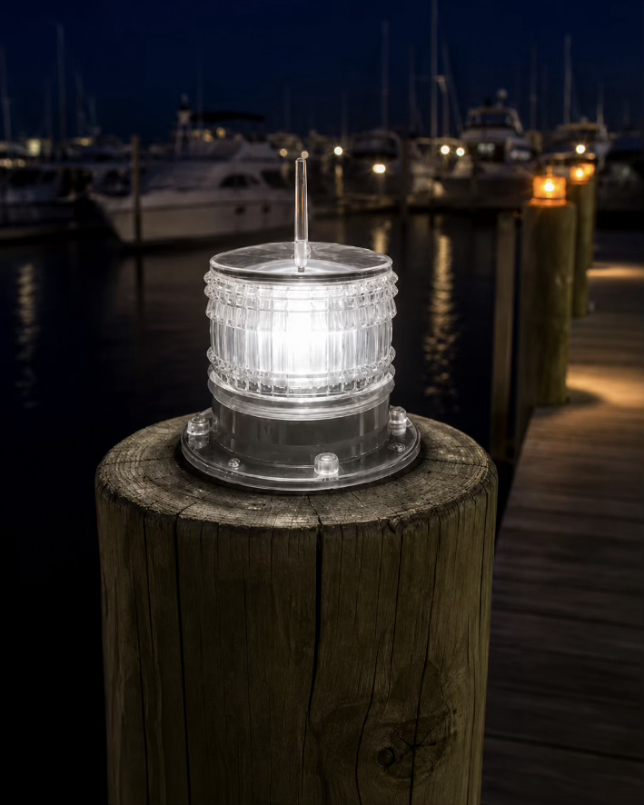 Solar Marine LED Beacon – MSLX-8-A