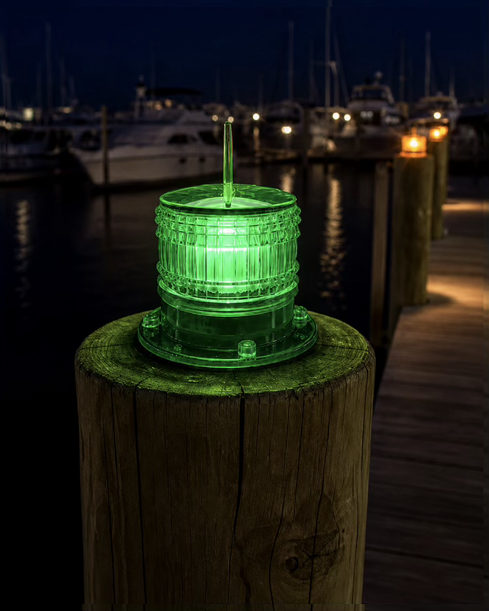 Solar Marine LED Beacon – MSLX-8-A