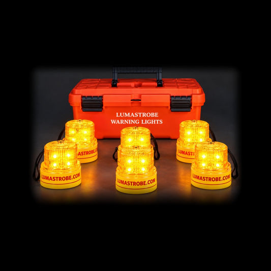 LX-18-MPK 6 Pack LX-18 Strobe Warning Light Plain Base