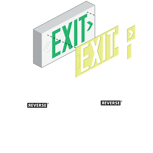 Glow In the Dark Exit Door Retrofit Kit