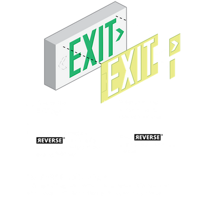 Glow In the Dark Exit Door Retrofit Kit