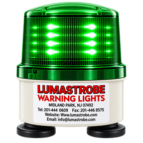 Solar Powered Flashing Beacon Dusk to Dawn Mag Mount - RSLX-30-M