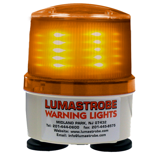 Solar Powered Flashing Beacon 24 Hour Operation Mag Mount