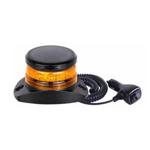 LED VEHICLE POWERED AMBER BEACON WITH ROTATING AND FLASH SIGNALS - LX-8-A-RTM