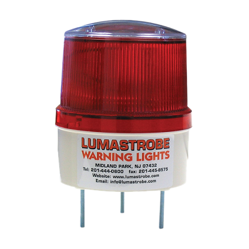 Solar Powered Flashing Beacon 24 HR Operation Stud Mount