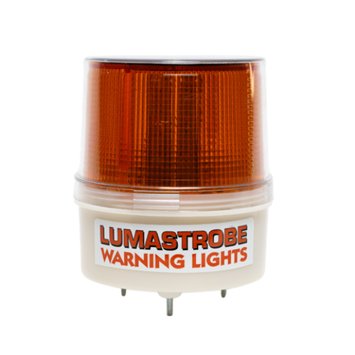 Red or Amber Solar Obstruction Light Dusk to Dawn with Stud Mount #LSLX-18-SM