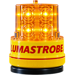 LX-18-S battery powered LED strobe warning light with standard magnetic base